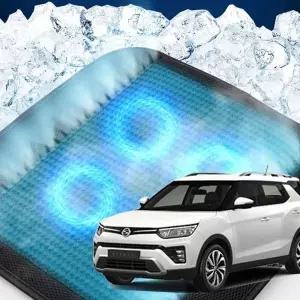 (제품 TYPE 1 - 쿨링 4팬)티볼리에어 자동차 호환 4팬 쿨링방석 메쉬