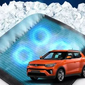 (제품 TYPE 1 - 쿨링 4팬)베리뉴티볼리 자동차 호환 4팬 쿨링방석 메쉬