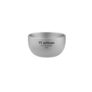 티타늄 컵 야외용 식기 초경량 소주잔 단열 휴대용 술잔