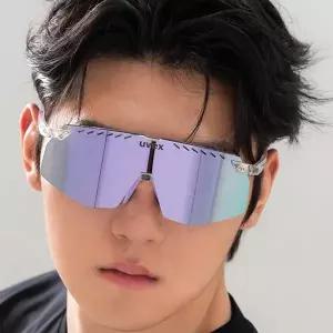 우벡스 pace stage S(스몰) 클리어 핑크미러 스포츠 선글라스 김도영착용모델