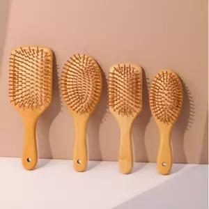 두피 마사지 우드 브러쉬 머리빗 볼륨업 가르마빗