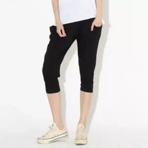 신축성 좋은 통바지 여자긴바지 바지 편안한 기장 7부 drK3+3wWe