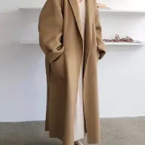 롱코트 허리 스트랩 도톰한 윈터 베이직 아우터