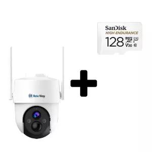 글로벌아이넷 로보뷰 S11+SD카드 128GB Ai 4G LTE 상시녹화 AOV CCTV 무선 배터리 이동식