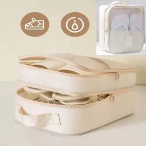 3단 트래블 신발 수납 파우치 여행 슬리퍼 가방 슈즈 dxd3+4gBb