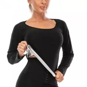 여성 긴팔 땀복 상의 운동 헬스 조깅 땀배출 (7202441A)