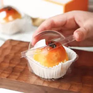 꾸욱담 화과자 두쫀쿠 1구 100개입 포장케이스 용기 원형 두바이쫀득쿠키 투명50개입 두바이 두쫀득쿠기 쫀