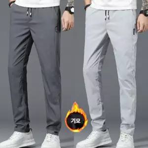 허리밴딩 일자팬츠 융털안감 겨울긴바지 IS-TTP06