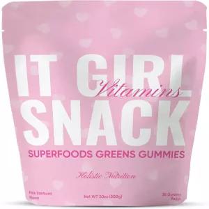 슈퍼 그린 멀티비타민 구미 - 스피룰리나 클로렐라 프리바이오틱 섬유 과일 및 채소를 함유한 슈퍼푸드