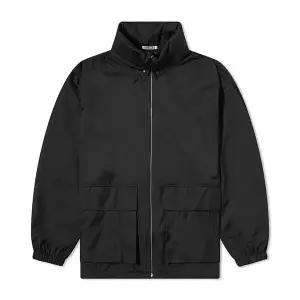 오라리 하드 트위스트 새틴 라미네이트 블랙 남성 블루종 A24SB02SL