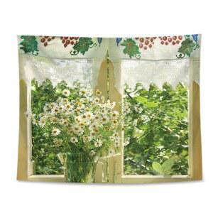 휴양지배경천 테 트리 대형 벽장식 기숙사 해변 흑백 아트 벽난로 사진