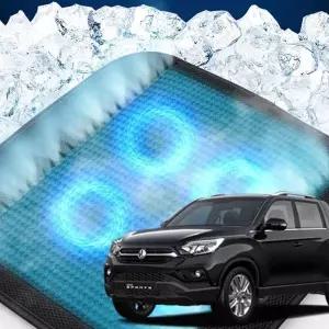 (제품 TYPE 1 - 쿨링 4팬)렉스턴스포츠 자동차 호환 4팬 쿨링방석 메쉬