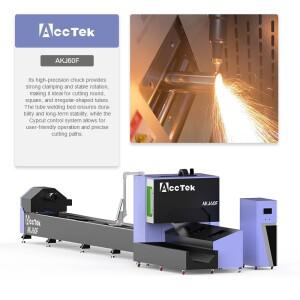 튜브 레이저 커터 1500W 파이버 절단기 사각형 원형 파이프 베벨 판매