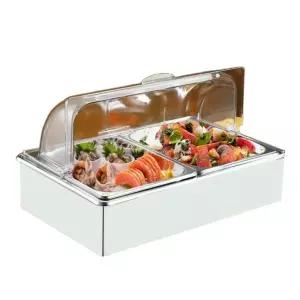 뷔페 냉장 쇼케이스 접시 업소용 초밥 해산물 디스플레이 진열대