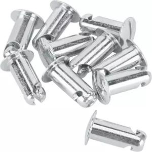 스피드웨이 모터스 스틸 타원형 헤드 쿼터 턴 패널 패스너 .800인치 그립 아연 도금 바디 하드웨어 팩 후드