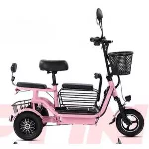 가정용 접이식 3륜 2인용 전기 배터리 자전거 경량