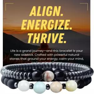 여성 남성용 웨스트루나 마그네틱 힐링 팔찌 림프 배액 슬림화 크리스탈 차크라 에너지 세트용 조절 가능한