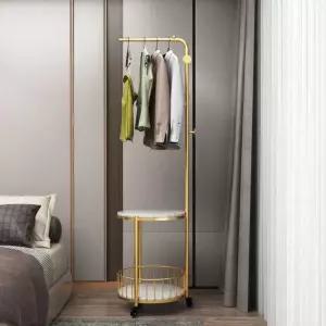 철제 코너행거 스탠딩 옷걸이 옷가게 수납 골드 행거