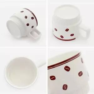 머그컵 320ml 원두 신혼집커피잔 홈카페 카페 찻잔 도자기 손님용 커피 선물용 모던