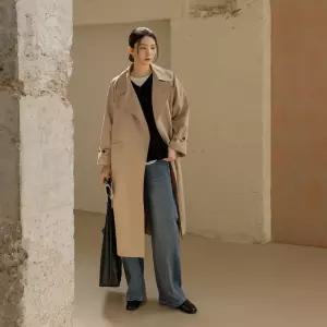 [에데르] 이펜 테일러드 스트랩 트렌치 코트