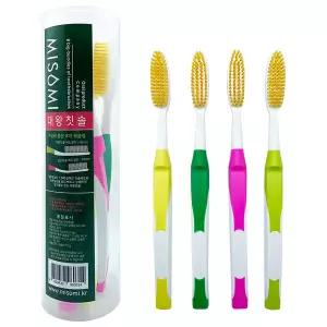 미소미 국산 긴 칫솔헤드 저자극 치석제거 이중미세모 대왕칫솔 8개입
