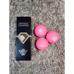 골프공 다이아윙스 M2x 장타 비거리 고반발 볼 무광핑크 3구 (기프트박스 포장) 캔디볼
