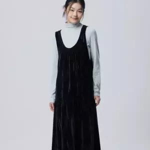 [롯데백화점]베네통 벨벳 스트라이프 라인 원피스 BAOP01611