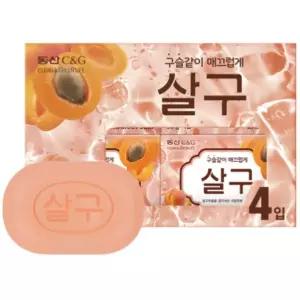 크리오 동산 살구 비누 90g 4개 세수 세안 피부 산뜻