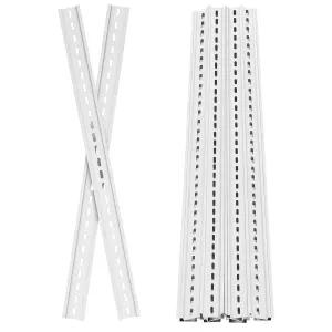 하드웨어 부품 장착 스위치용 야오콤 6Pcs 딘 레일 하이 슬롯 압출 금속 고정 솔리드 스테이트 릴레이(실버