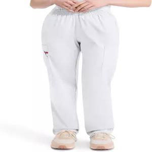 여성용 디키스 EDS 시그니처 스크럽 부드러운 브러시드 포플린을 입은 엘라스틱 허리 풀온 카고 팬츠 -