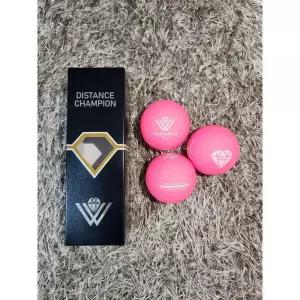골프공 다이아윙스 M2x 장타 비거리 고반발 볼 무광핑크 3구 기프트박스 포장 캔디볼