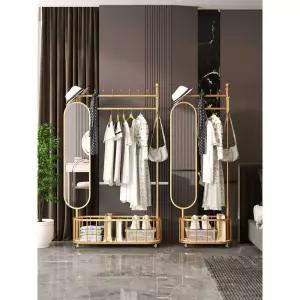 거울행거 금속 골드 옷걸이 거치대 인테리어 스탠드