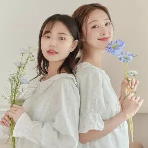 안파 커플 잠옷 파자마 홈웨어 선물 집들이 수면 신혼부부 면  퓨어로즈 세트 ANPA28