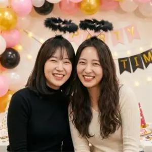 데일리셀렉션 천사 악마 머리띠 천사링머리띠