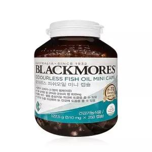 [셀러허브]블랙모어스 오더리스 피쉬오일 미니 캡슐 510mg x 250캡슐 - 코 스트코(SH) (S46125126)