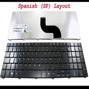 Acer Aspire 5536 5738 5810 글로시 블랙 키 - V104730BK1용 새 스페인어 SP 노트북 키보드