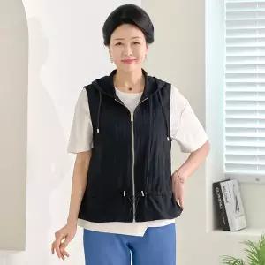 [엄마옷 로즈맘] 란도후드숏인견조끼