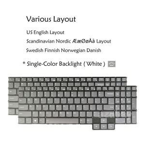 레노버 리전 5 프로 16IAH7 백라이트 키보드 미국 영어 스웨덴어 핀란드어 덴마크어 노르웨이어