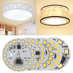 둥근 LED SMD 전구 AC220V 플레이트 램프 3W 12W 9W 화이트 6W 5W 15W 라이트 220 240V 알루미늄 7W