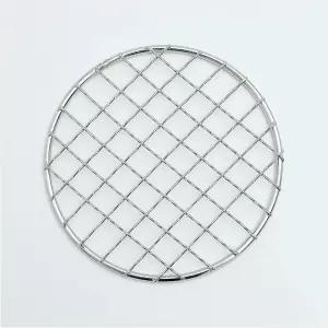 헬로그릴 304스텐 원형 미니 석쇠 13CM 캠핑 1인용 고기불판 구이용 석쇠