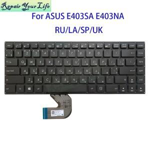 영국 GB RU 라틴 스페인어 키보드 ASUS VivoBook E403 러시아어 노트북 블랙 키캡 0KN0-SE1UK32