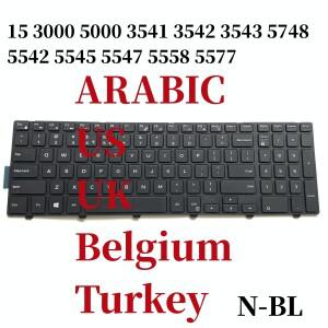 100% 새로운 한국어 미국 BE Dell Inspiron 15 3000 3541 5748 노트북 키보드 NSK-LR0BW LR0BC