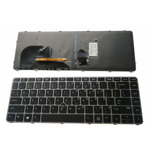 HP EliteBook 840 G3 745 G4 848 NSK-CY2BV 14u 용 미국/RU/SP/FR/BR/AR 영어 백라이트 키보드