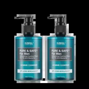 쿤달 퓨어 앤 세이프 쿨링 남성청결제 300ml x2(더블기획)
