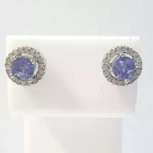 [블루케이] A급엔틱 탄자나이트 원석귀걸이211137-08n