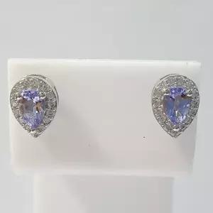 [블루케이] A급엔틱 탄자나이트 원석귀걸이211137-09n