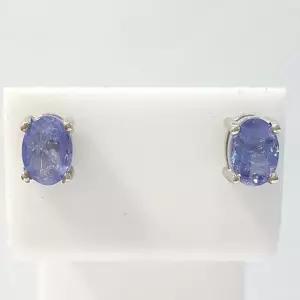 [블루케이] A급엔틱 탄자나이트 원석귀걸이211137-07n