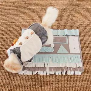 벨버드 강아지 노즈워크 장난감 댕댕이 미니매트 S 그레이 1개