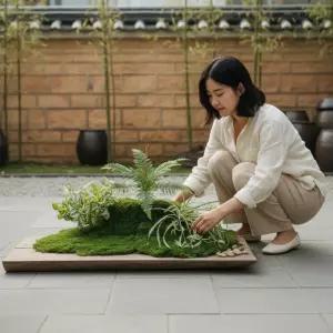 인조 이끼 1m 잔디 조경 식물 장식 DIY용 A형