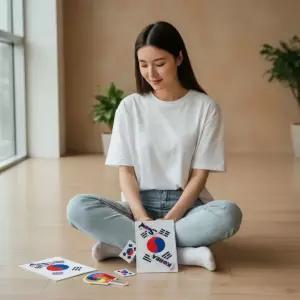 열접착 태극기 자수 와펜 패치 의류 가방 장식 소품